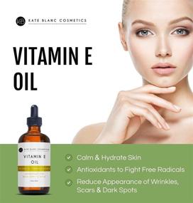 img 3 attached to 🌿 Kate Blanc Cosmetics Vitamin E Oil for Skin and Face - 28,000 IU | Minimize Surgery Scars, Wrinkles, Dark Spots, Acne | Homemade Lip Gloss (1 oz)