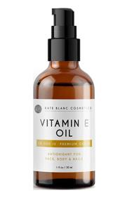 img 4 attached to 🌿 Kate Blanc Cosmetics Vitamin E Oil for Skin and Face - 28,000 IU | Minimize Surgery Scars, Wrinkles, Dark Spots, Acne | Homemade Lip Gloss (1 oz)