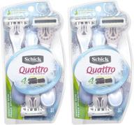 🪒 schick quattro quattro for women sensitive skin disposable razors - 3 ct - 2 pk: expertly crafted for gentle shaving experience logo