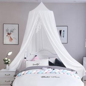 img 4 attached to 🏰 Enhanced Canopy for Kids' Beds - Extra Large Girls' Room Decoration Princess Castle Play Tent - Hanging House - Dreamy Canopy for Children's Room Reading Nook - Home Canopies Upgrade