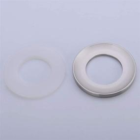 img 1 attached to 🚽 Brushed Nickel Vessel Sink Bathroom Brass Mounting Ring - SINKINGDOM