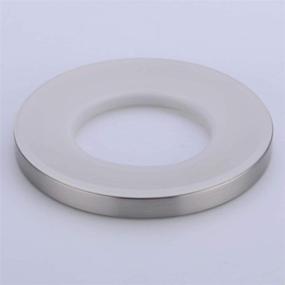 img 3 attached to 🚽 Brushed Nickel Vessel Sink Bathroom Brass Mounting Ring - SINKINGDOM