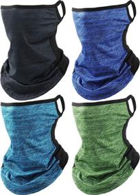 img 4 attached to Pieces Bandanas Balaclava Gaiter Outdoors Outdoor Recreation for Climbing