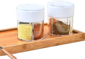 img 4 attached to Shakers Storage Seasoning Containers Dispenser Kitchen & Dining