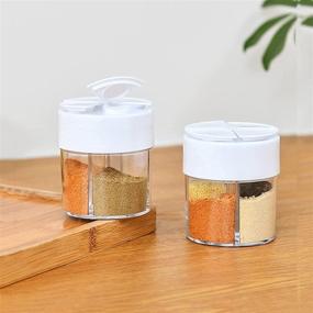 img 3 attached to Shakers Storage Seasoning Containers Dispenser Kitchen & Dining