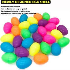 img 1 attached to 🐣 Pusiti Easter Egg Toys: Surprise Eggs with Toys Inside - 30 Toys Filled 2.5 Inch Eggs in 10 Inch Egg - Educational Learning Toys for Kids, Toddlers, Boys and Girls