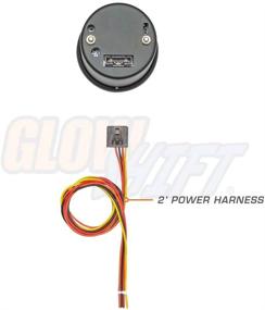 img 1 attached to 🚗 GlowShift Тонированный вольтметр с семью цветами - диапазон 8-18 вольт - черный циферблат - дымчатая линза - 2-1/16" 52 мм: Точный контроль напряжения для вашего автомобиля