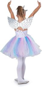 img 3 attached to 🦄 Unicorn Costume for Girls - Dress Up America with Headband