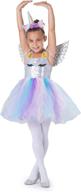 🦄 unicorn costume for girls - dress up america with headband логотип