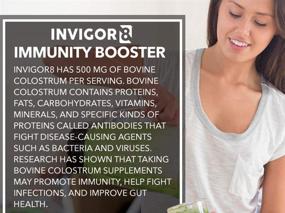 img 3 attached to Boosted Immunity INVIGOR8 Superfood Shake (Chocolate Brownie) - Gluten-Free and 🌿 Non GMO Meal Replacement with Grass-Fed Whey Protein, Probiotics, and Omega 3 (645g)