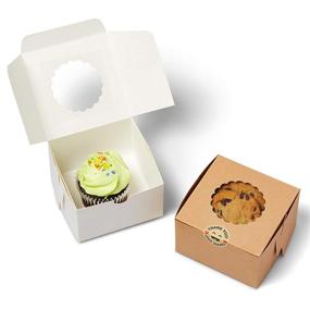 img 3 attached to 🍰 Professional Bakery Boxes for Window Display – Perfect for On-the-Go