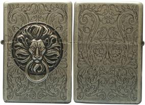 img 3 attached to 🦁 Genuine Tiger Lion Design Zippo Lighter with The Gate SA Emblem