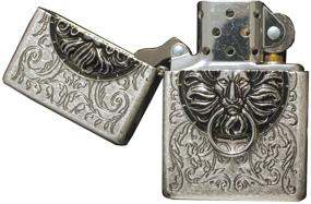 img 2 attached to 🦁 Genuine Tiger Lion Design Zippo Lighter with The Gate SA Emblem
