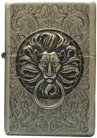 img 4 attached to 🦁 Genuine Tiger Lion Design Zippo Lighter with The Gate SA Emblem