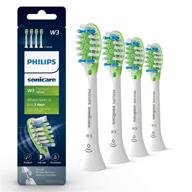 philips sonicare w3 premium white replacement toothbrush heads - 4 pack, hx9064/65 logo