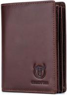 👛 baigio high capacity genuine leather rfid blocking wallet logo