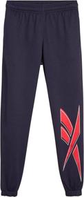 img 4 attached to Reebok Fleece Tricot Active Sweatpants Boys' Clothing in Active