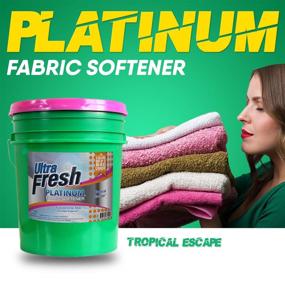 img 2 attached to 🌴 HE Concentrated Ultra Fresh Platinum Tropical Escape Fabric Softener: Up to 640 Loads, 5 Gallons (640 oz)