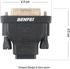 img 1 attached to Benfei Gold Plated Bidirectional Female Adapter for Industrial Electrical Wiring & Connecting