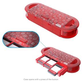 img 1 attached to 🎮 PDP Gaming Super Mario Bros Red Game Case: Durable & Secure for 6 Nintendo Switch Games