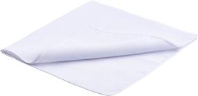 img 1 attached to 🧣 Van Heusen White Handkerchiefs - Stay Clean and Stylish with Long-lasting Permanence!