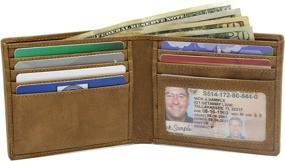 img 2 attached to Secure your essentials with RFID Slim Bifold ID Wallet - A must-have for Men's Accessories