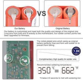 img 2 attached to 🔋 High-performance Replacement Battery for Philips Electric Toothbrush - Rechargeable 2.4v NI-MH 800mAh | Compatible with HX6210, HX6220, HX6230, HX6240, HX6250, and more!