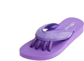 img 2 attached to 👣 Pedi Couture Pedicure Toe Separators Sandals for Women - Comfortable, Lightweight, Cushioned to Soothe Feet, Relieve Pain & Swelling – Stylish Collection & Sizes