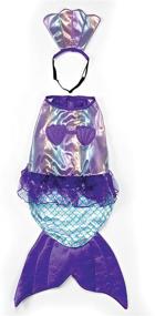 img 3 attached to 🐶 Fun and Stylish Zack & Zoey Iridescent Mermaid Costume for Dogs - Make a Splash with Your Pup!