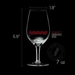 img 2 attached to 🍷 Set of 6 Small Crystal Port, Dessert Wine, Sherry, Cordial, Aperitif Tasting Glasses - 7 oz Sippers for Mini Short Stem Nosing Taster Copitas, After Dinner Drink Glassware