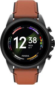 img 4 attached to 🕶️ Мужские смарт-часы Fossil Gen 6 с сенсорным экраном: динамик, мониторинг сердечного ритма, уровень кислорода в крови, GPS, проведение платежей и уведомления