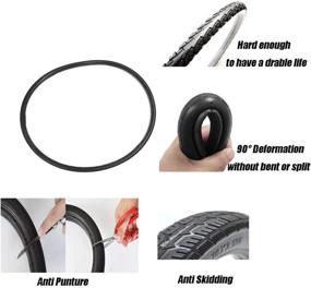 img 3 attached to 🚲 High-Performance 2PCS Bike Solid Tires: Free Inflatable Tubeless Tyre for BMX & Road Bikes - Wear-Resistant, Nonslip Grip (Black)