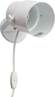 💡 lite source ls-113wht pin-up flush mount light fixture, white логотип