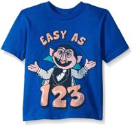 little toddler boy's sesame street t-shirt | tops, tees & shirts for boys' clothing logo