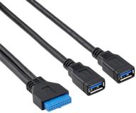 cy usb 3.0 2-port front panel connector cable - 20cm - easy motherboard integration logo