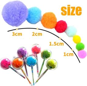 img 3 attached to Multicolor Fluffy Balls Handicrafts Decorations