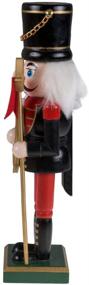 img 3 attached to 🎺 Clever Creations Traditional Wooden Nutcracker: Festive 10 Inch Horn Player for Christmas Décor on Shelves and Tables