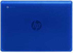 img 4 attached to 🔵 High-Quality mCover Hard Shell Case for 2020 HP Chromebook 11 G8 EE Laptops (Blue)