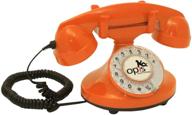 📞 opis funkyfon cable: retro rotary dial telephone with modern electronic bell - 1920s sinuous style (orange) logo