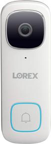 img 4 attached to 🚪 Камера видеонаблюдения на улице Lorex Wi-Fi с поддержкой Doorbell - 2K QHD с функцией обнаружения людей и цветным ночным видением, с ультрашироким объективом и двусторонней связью, в комплекте с картой MicroSD на 32 ГБ [требуется наличие проводки для дверного звонка].