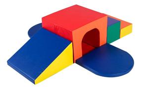 img 4 attached to 🧸 Children's Factory Soft Tunnel Climber Set for Toddlers and Babies, Primary Colors - CF321-049 - Ideal for Playrooms, Daycares, and Classrooms for Indoor Active Play