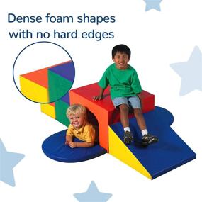 img 3 attached to 🧸 Children's Factory Soft Tunnel Climber Set for Toddlers and Babies, Primary Colors - CF321-049 - Ideal for Playrooms, Daycares, and Classrooms for Indoor Active Play