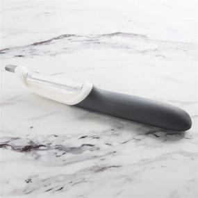 img 3 attached to Tovolo Precision Peeler: Non-Slip, Stainless Steel Tip, Dishwasher Safe - Top-Rated Kitchen Essential