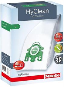 img 1 attached to 🔍 Miele Type U HyClean Bags & Filters (4 Pack) for S7000-S7999 Uprights: Top-Quality Cleaning Accessories