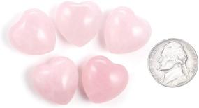 img 1 attached to 💖 Sunligoo Rose Quartz Healing Crystal Heart Stones Set - Bulk Polished Pocket Palm Gemstones for Chakra Balance, Reiki & Valentines Day Gifts