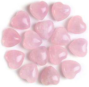 img 4 attached to 💖 Sunligoo Rose Quartz Healing Crystal Heart Stones Set - Bulk Polished Pocket Palm Gemstones for Chakra Balance, Reiki & Valentines Day Gifts