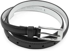 img 3 attached to Belle Donne Womens Leather Black S Women's Accessories for Belts