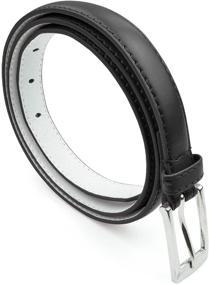 img 1 attached to Belle Donne Womens Leather Black S Women's Accessories for Belts