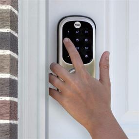 img 3 attached to Yale Assure Lock Touchscreen, Wi-Fi Smart Lock - Ultimate Accessibility with Yale 🔒 Access App, Amazon Alexa, Google Assistant, HomeKit, Phillips Hue, Samsung SmartThings - Satin Nickel