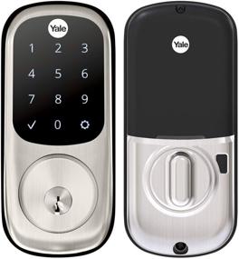 img 1 attached to Yale Assure Lock Touchscreen, Wi-Fi Smart Lock - Ultimate Accessibility with Yale 🔒 Access App, Amazon Alexa, Google Assistant, HomeKit, Phillips Hue, Samsung SmartThings - Satin Nickel